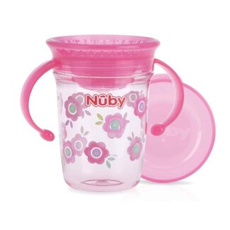 Nuby Wonder cup 240ml rosa 6+ meses 1 unidad
