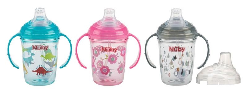 Antilekbeker handvat & print 240ml 6+ maanden 1 Stuks
