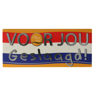 Voor Jou! Barre de chocolat de félicitations Voor Jou ! 70 g