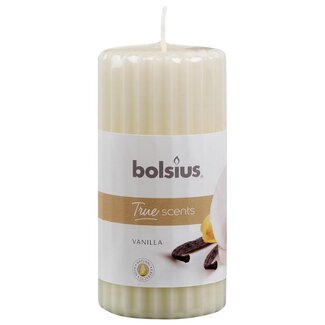 Bolsius Bolsius True Scents pillar candle scented 120/58 vanilla 1 Piece