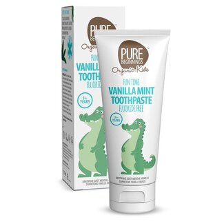 Pure Beginnings Pure Beginnings Vanille-Minze-Zahnpasta Xylit 75 Milliliter
