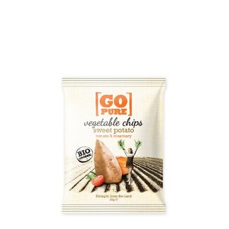 Go Pure Go Pure Chips sweet potato & rosemary bio 40 Gram