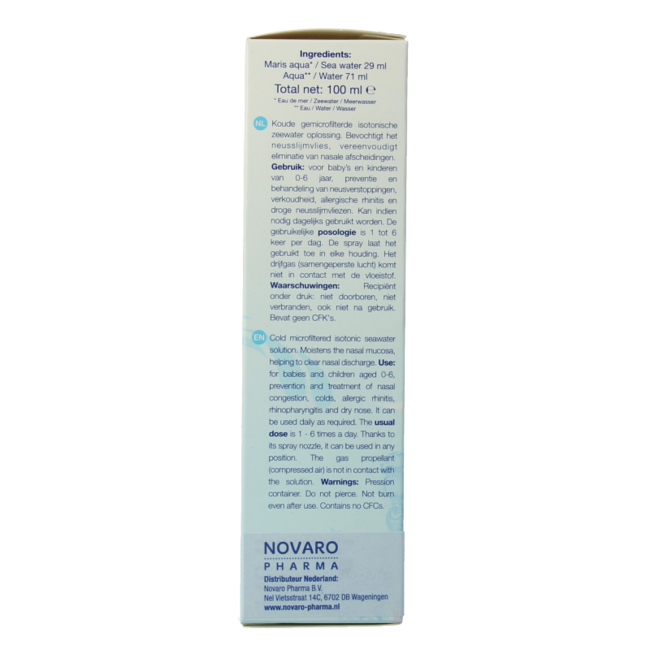 Quinton Nasal paediatric spray 0-6 years 100 Millilitres