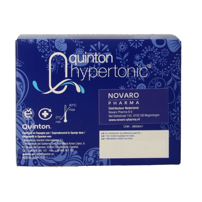 Quinton Hypertonic 30 ampoules de 10 ml