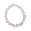 Bracelet en perles de quartz rose 8 mm, 1 pièce