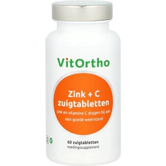 VitOrtho Zink + C Lutschtabletten 60 Lutschtabletten
