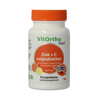 VitOrtho Zink + C kind zuigtabletten 30 comprimidos para chupar