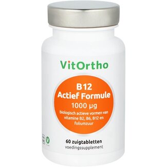 VitOrtho B12 Fórmula Activa 1000 mcg 60 comprimidos para chupar
