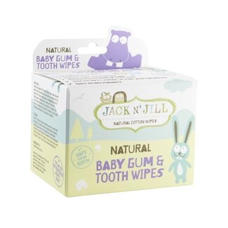 Jack N Jill Salviette naturali per gengive e denti Jack N Jill per neonati, 25 pezzi