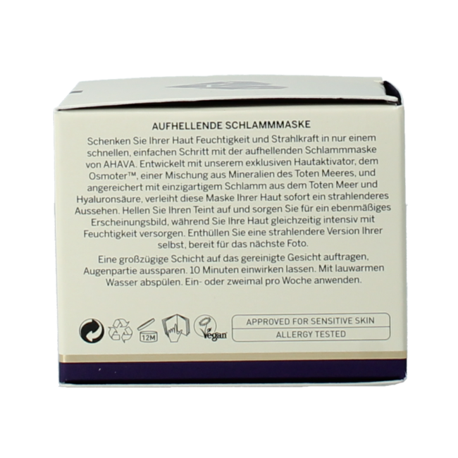 Ahava Aufhellende & feuchtigkeitsspendende Mineral-Schlammmaske 50 Milliliter
