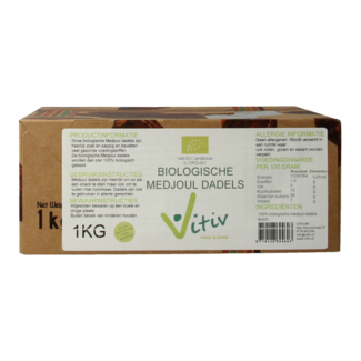 Vitiv Vitiv Medjool dates box organic 1 Kilogram