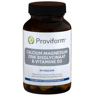 Proviform Proviform Wapń magnez cynk bisglicynian i D3 90 Kapsułek wegetariańskich