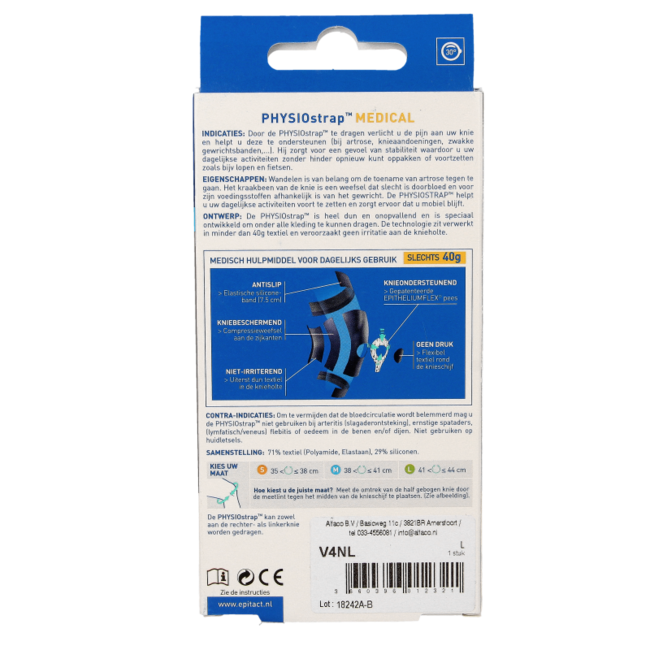 Knie medical maat L 41-44cm 1 Stuks