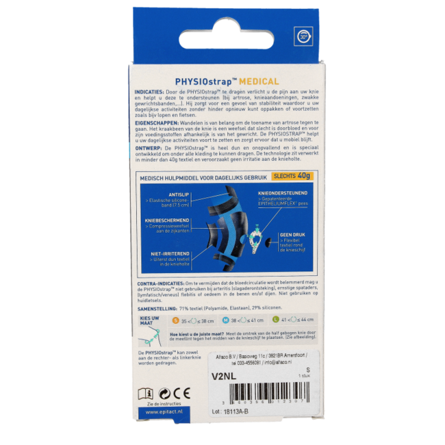 Ginocchiera medica Epitact taglia S 35-38, 1 Pezzo