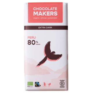Chocolatemakers Awajun 80% Fondente Puro Biologico Fairtrade 80 Grammi