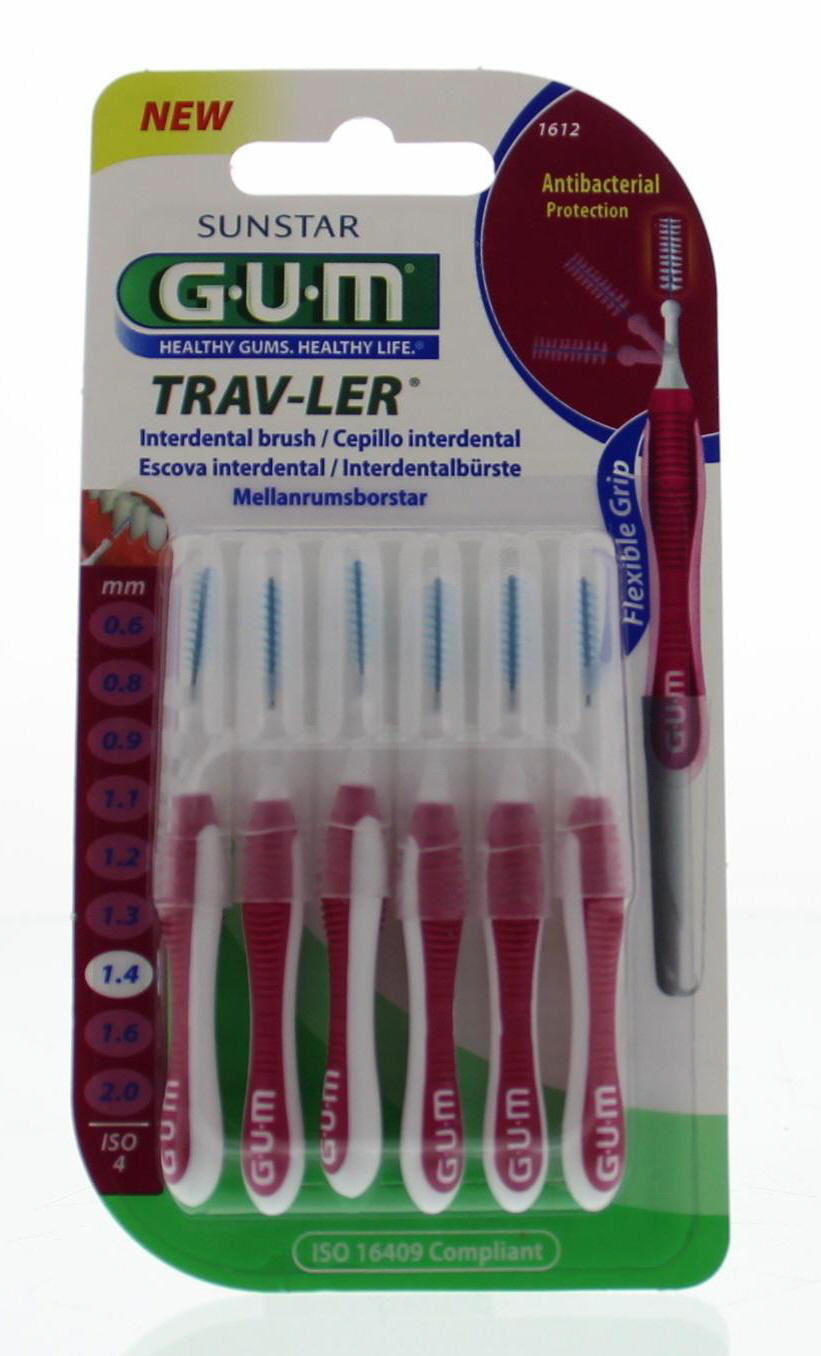 GUM Trav-ler cepillos interdentales 1,4 mm 6 unidades