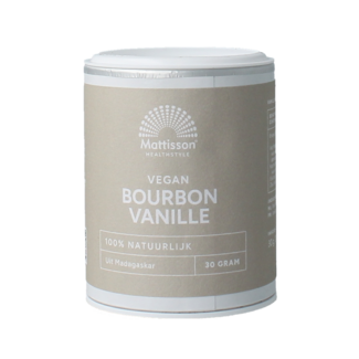Mattisson Poudre de vanille Bourbon 30 Grammes
