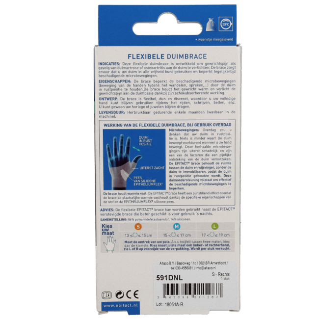 Thumb Orthosis Day Right Size S 1 Piece