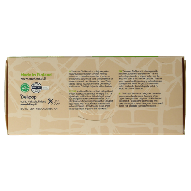 Panty liners normal 26 pieces