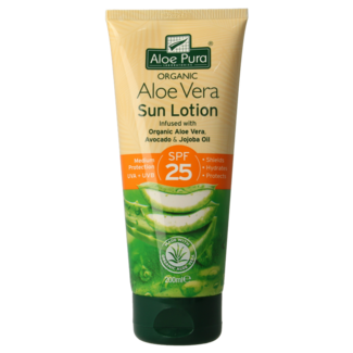 Optima Optima Aloe pura organic aloe vera zonnelotion SPF25 200 Milliliter