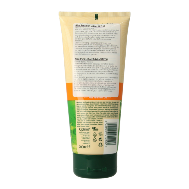 Optima Aloe Pura Bio Aloe Vera Sonnenlotion SPF50 200 ml