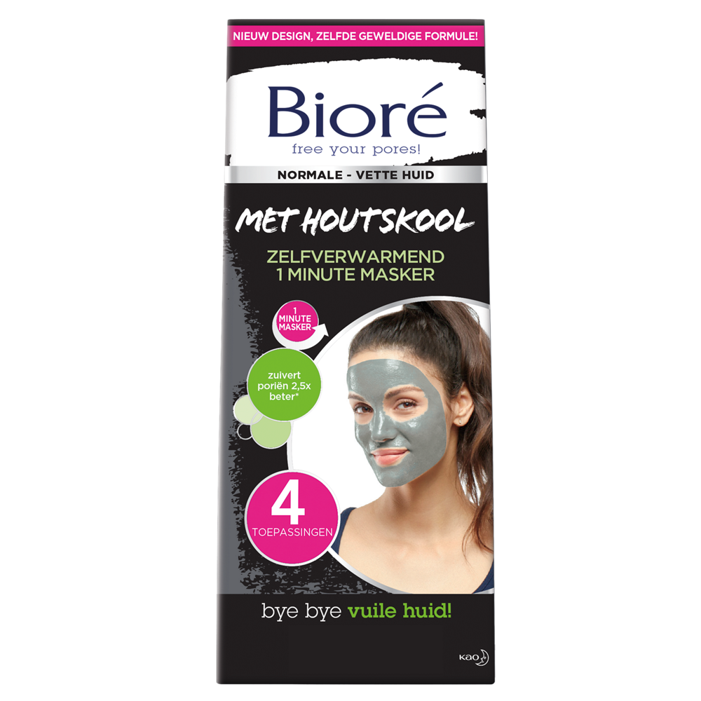 Maschera Autoriscaldante Bioré 1 Minuto: Purificante