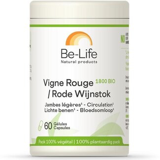 Be-Life Be-Life Rode wijnstok 1800 bio 60 Softgels