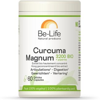 Be-Life Cúrcuma magnum 3200 + piperina bio 60 cápsulas blandas
