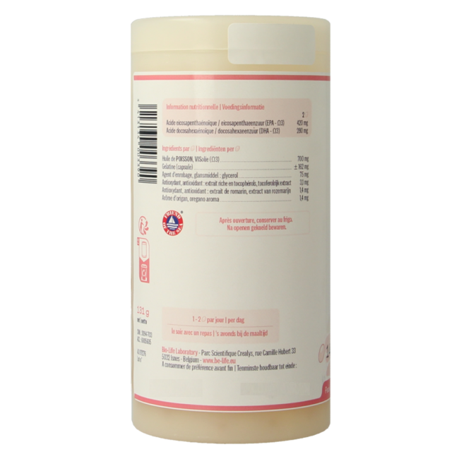 Be-Life Omega 3 magnum 1400 140 gélules