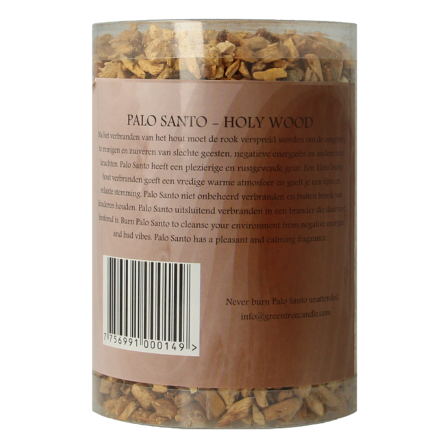 Green Tree Palo Santo chips in tube 200g