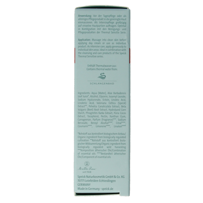 Speick Thermal sensitive hyaluron serum 15 mililitros