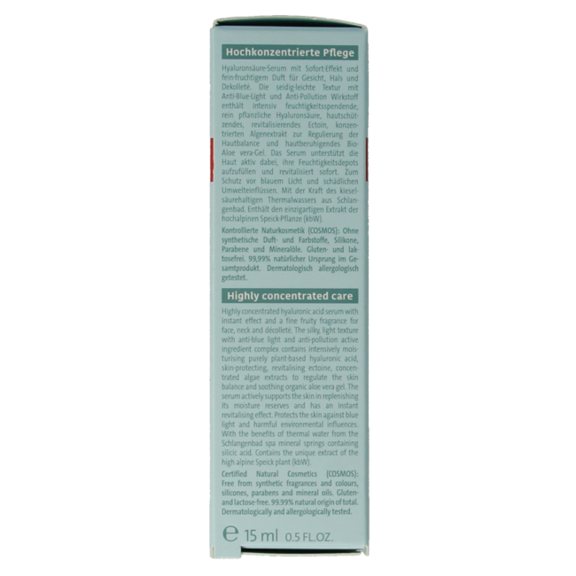 Speick Thermal sensitive hyaluron serum 15 mililitros
