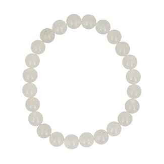Ruben Robijn Ruben Robijn White Jade Bead Bracelet 8mm 1 Piece