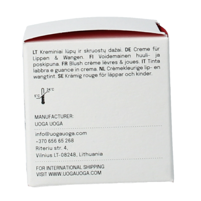 Uoga Uoga Tinta Labbra e Guance 602 Albicocca 6 Millilitri