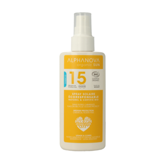 Alphanova Sun Alphanova Sun Spray Solare Bio SPF15 Vegan 125 Millilitri