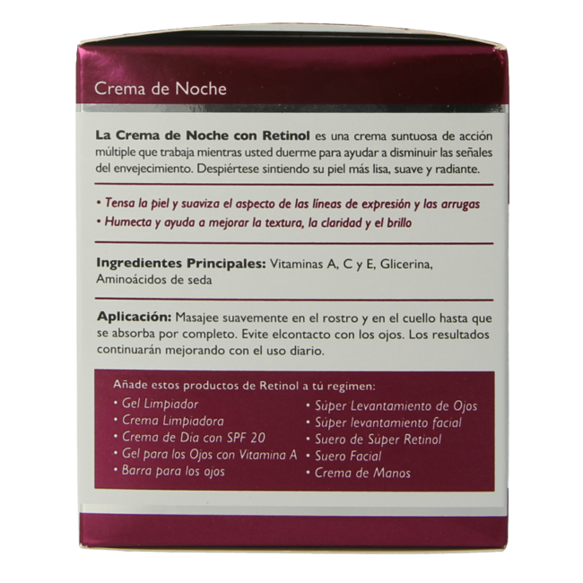 Crema de noche con retinol 50 gramos