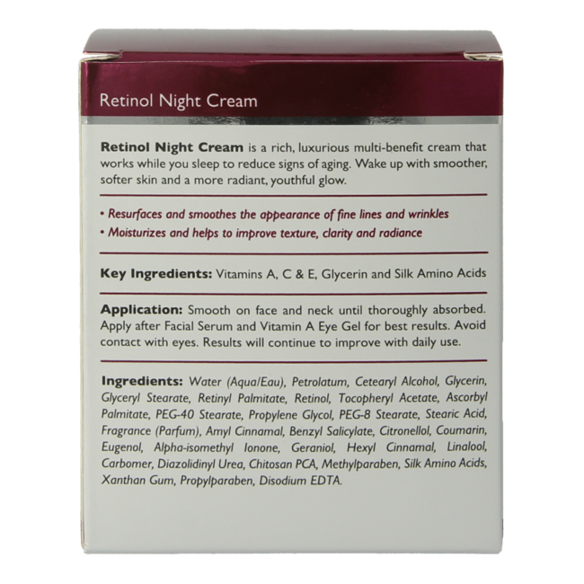 Crema de noche con retinol 50 gramos