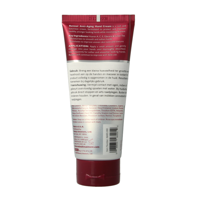 Retinol Anti-Aging-Handcreme SPF12 100 Gramm