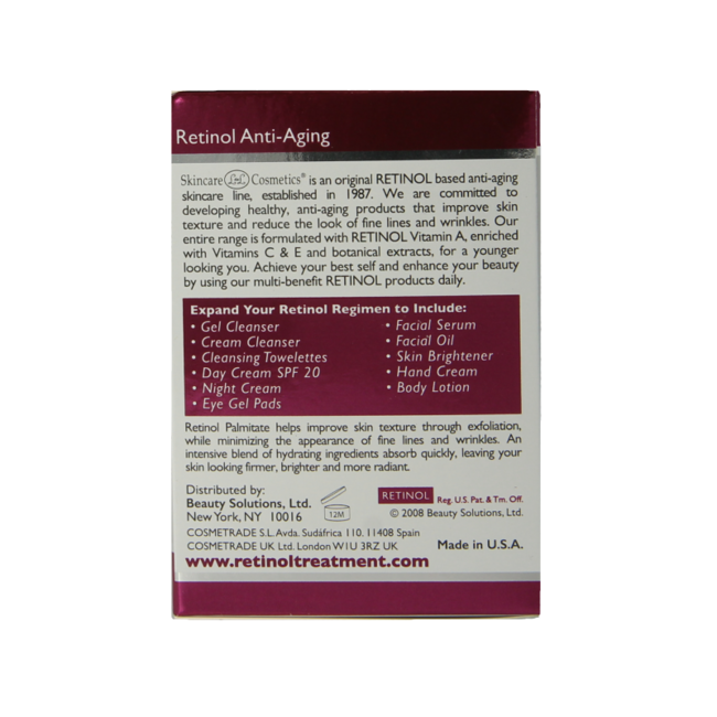 Gel de ojos con retinol 14 gramos