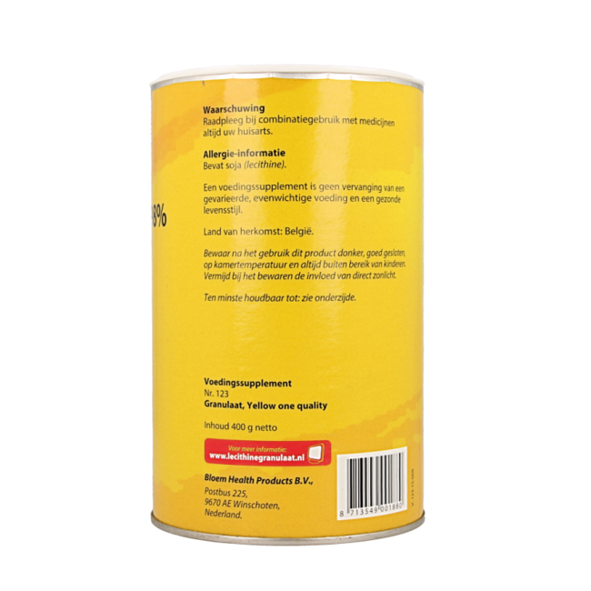 Lecitina granulada 98% 400 gramos