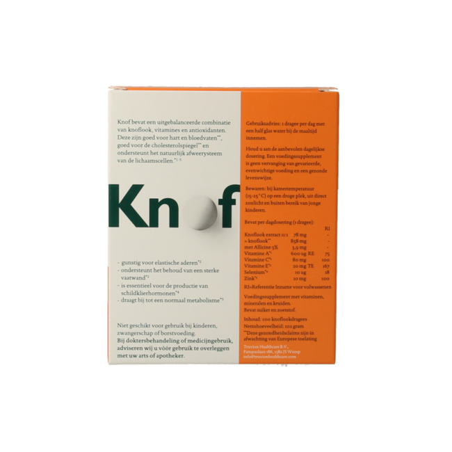 Reukloze knoflook dragees 100 Dragees