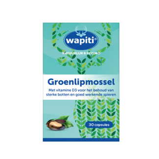 Wapiti Wapiti Extracto de mejillón de labio verde 30 Cápsulas