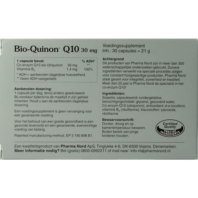 Pharma Nord Bio quinon Q10 30mg 30 Cápsulas