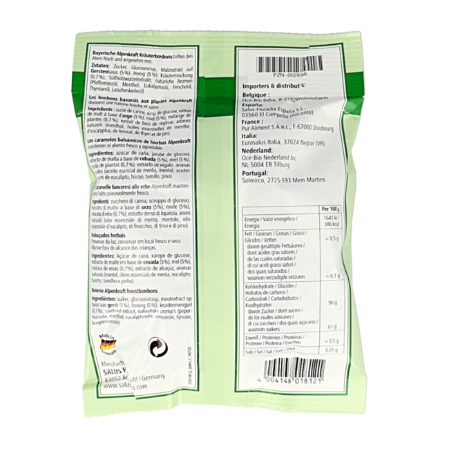 Caramelos Alpenkraft 75 gramos