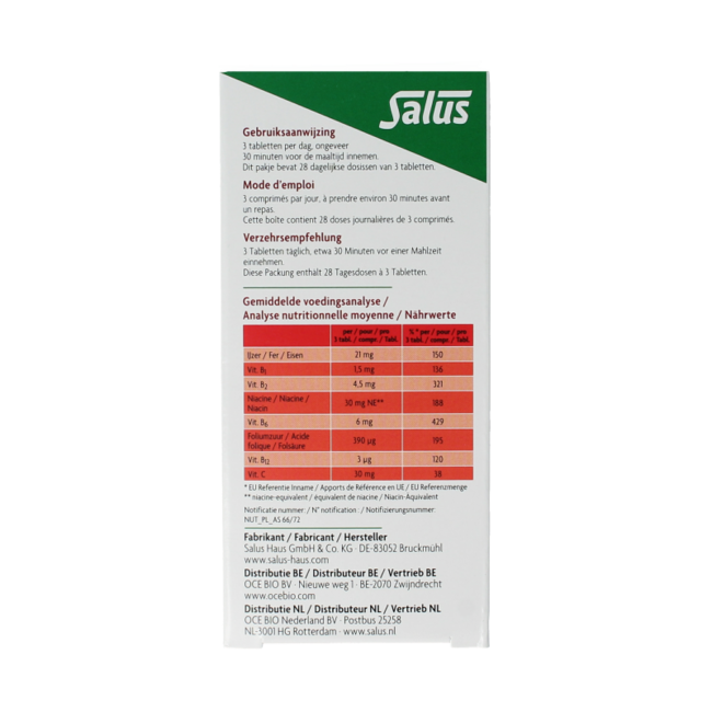 Floradix ijzer tabletten 84 Tabletten