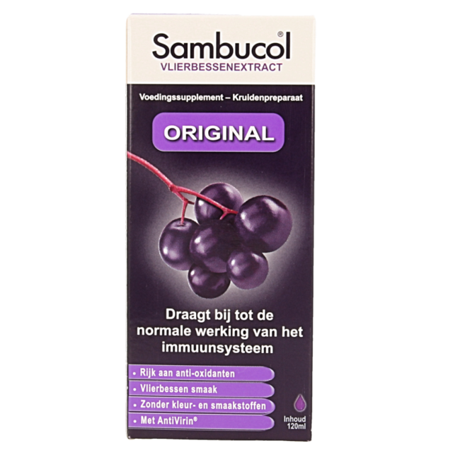 Syrop z czarnego bzu, oryginalny, 120 mililitrów