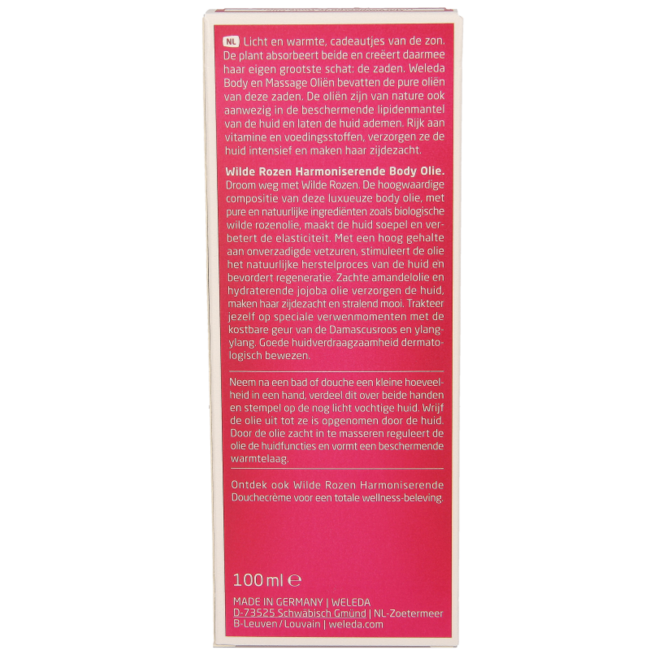 Wilde rozen harmoniserende body olie 100 Milliliter