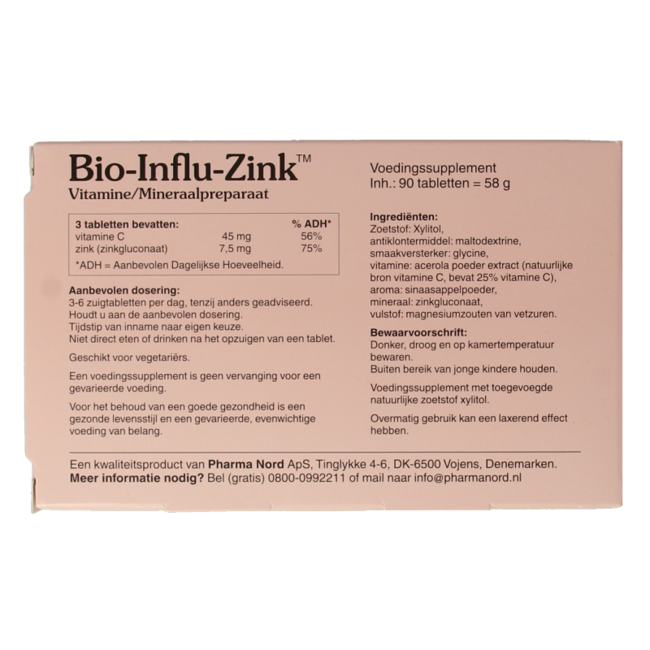 Bio influ cynk 90 tabletek