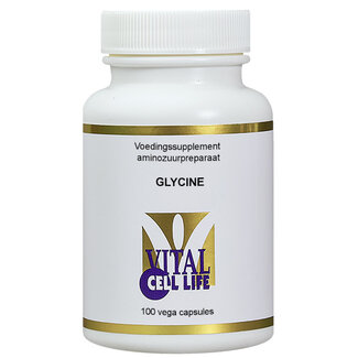 Vital Cell Life Glicina 500mg 100 Cápsulas vegetarianas