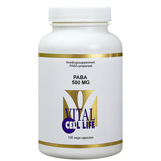 Vital Cell Life Vital Cell Life PABA 500 mg, 100 vegetarische Kapseln